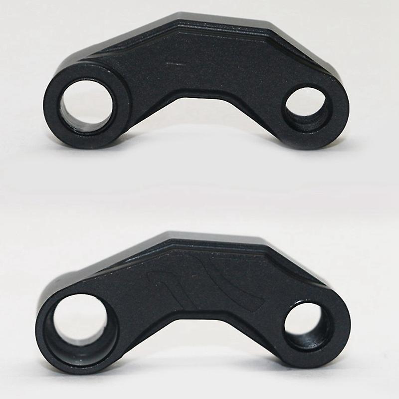 Pair Motorcycle Mirror Extender Risers Universal Adapter M10 Black