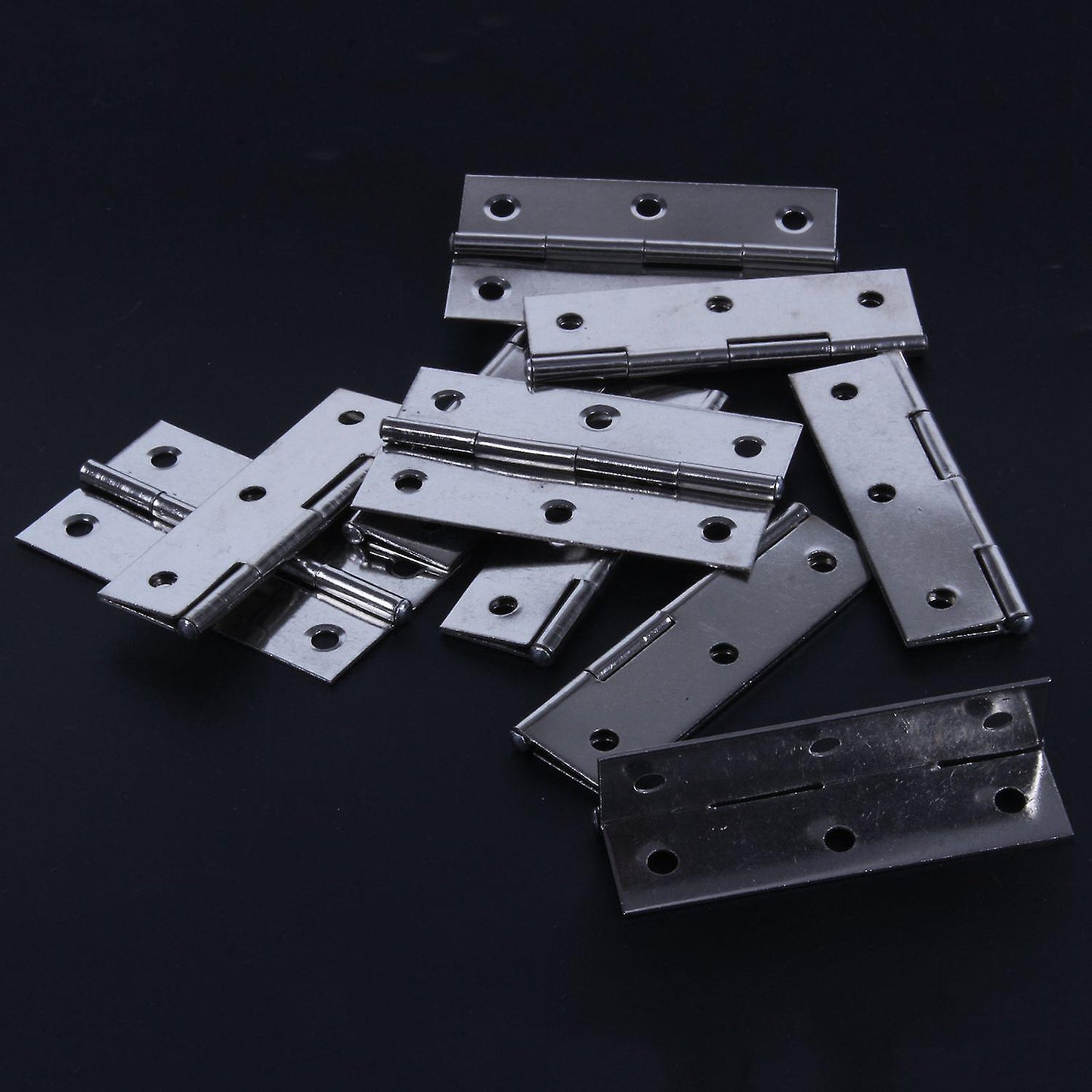 10 Pcs Home Furniture Hardware Door Hinge Satin Nickel 3inch Long