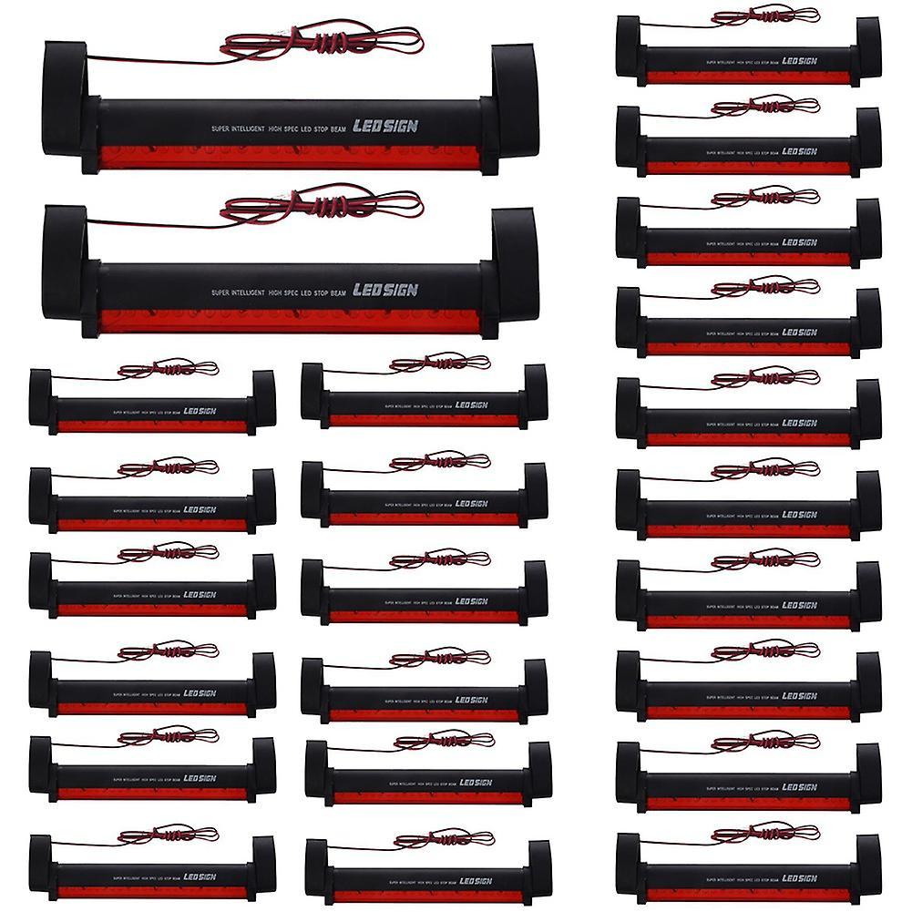 2x Red 24 Led Car Vehicle Third Brake Stop Tail Light Lamp Bar Dc 12v