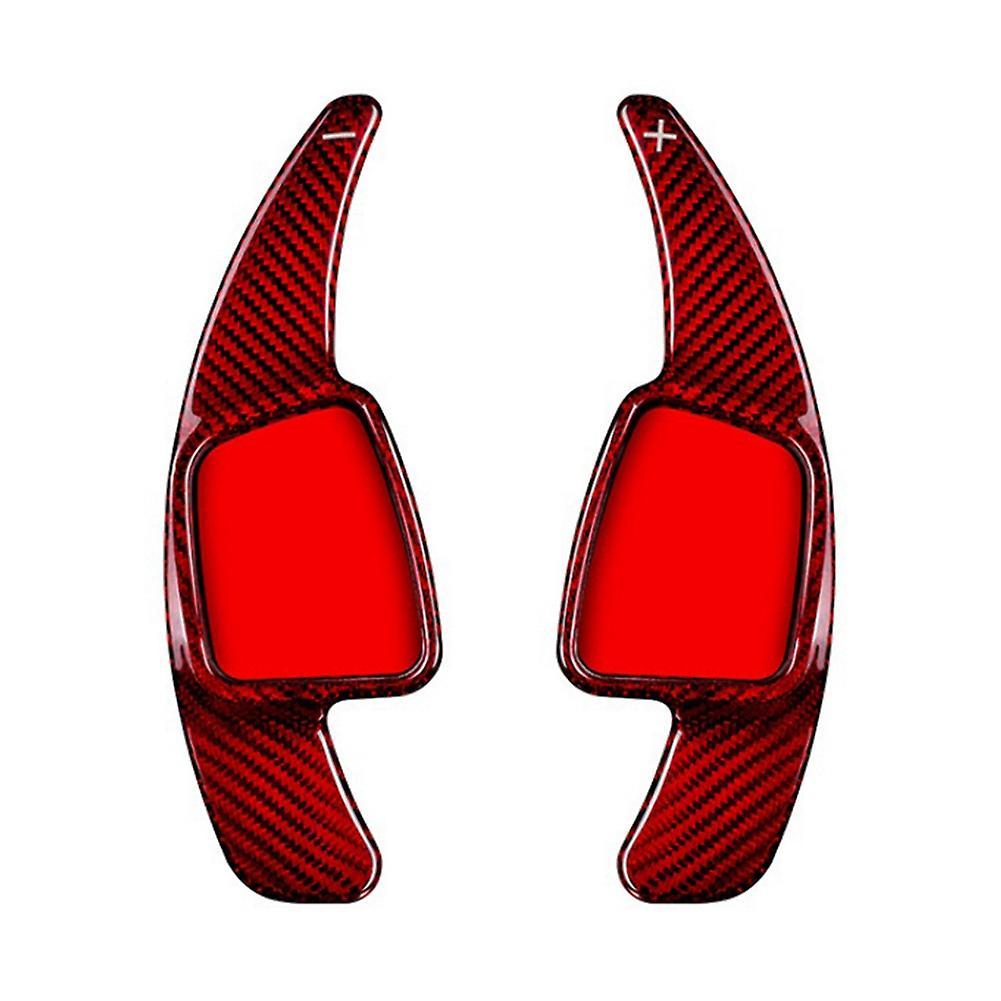 Car Carbon Fiber Steering Wheel Paddle Shift Extension Shifter,red