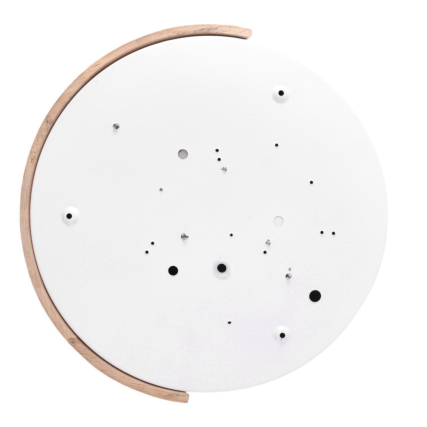 2x Wood Adjustable Led Ceiling Lamp Round Bedroom Dumb White 30cm