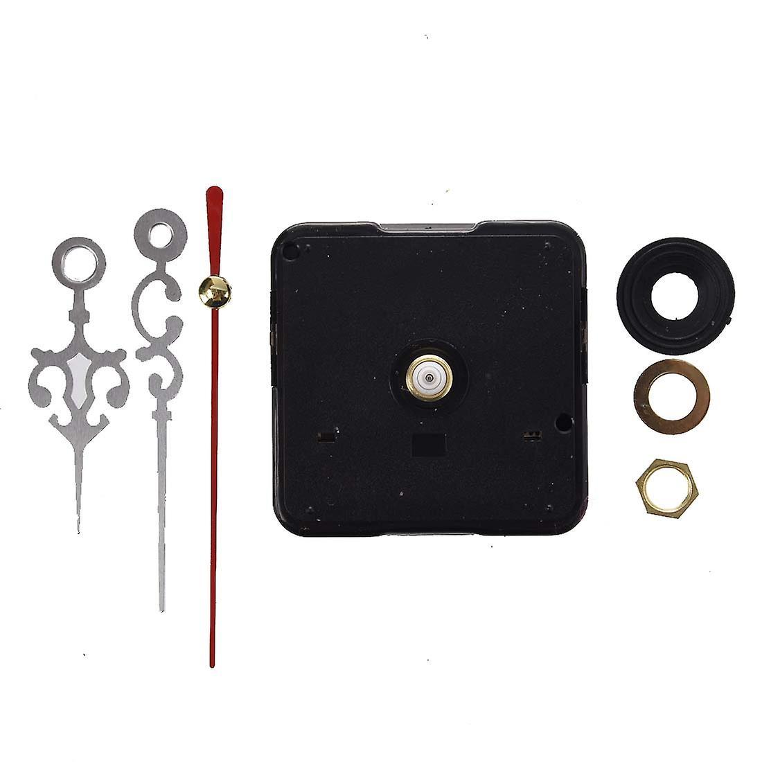 Quartz Clock Movement Mechanism Diy Repair Parts + White Hands