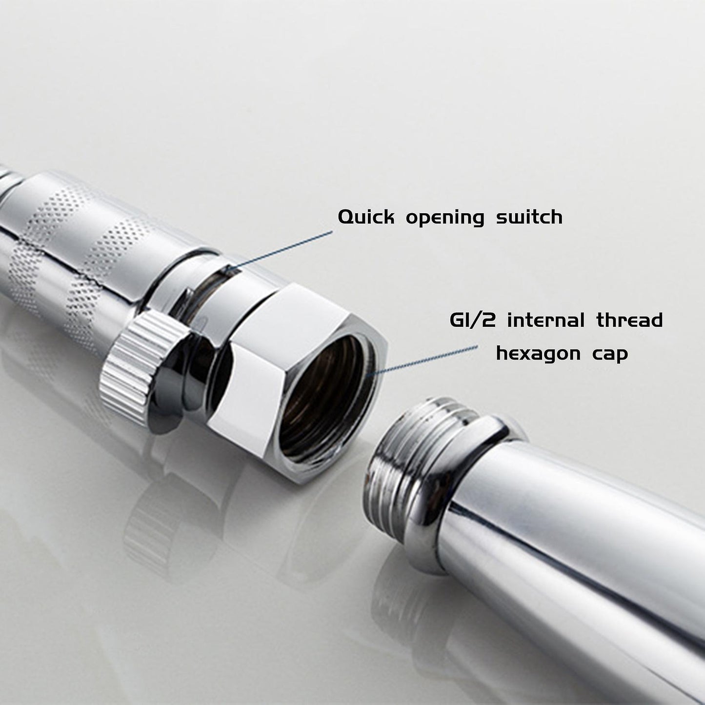 4 Points On-off Valve Throttle Straight Valve Shower Stop Valve