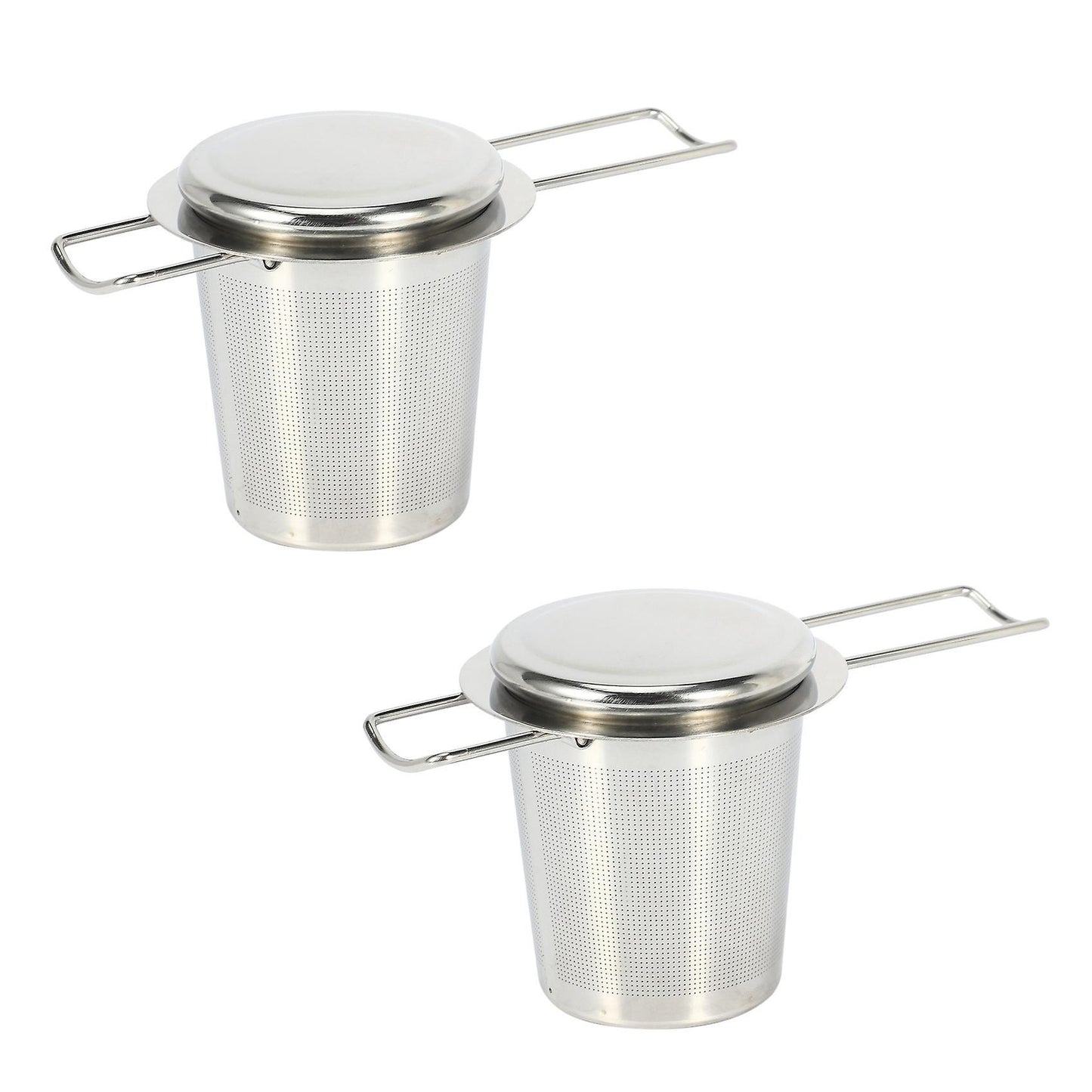 2pc Stainless Steel Tea Infuser Filter Long Handle Tea Strainer