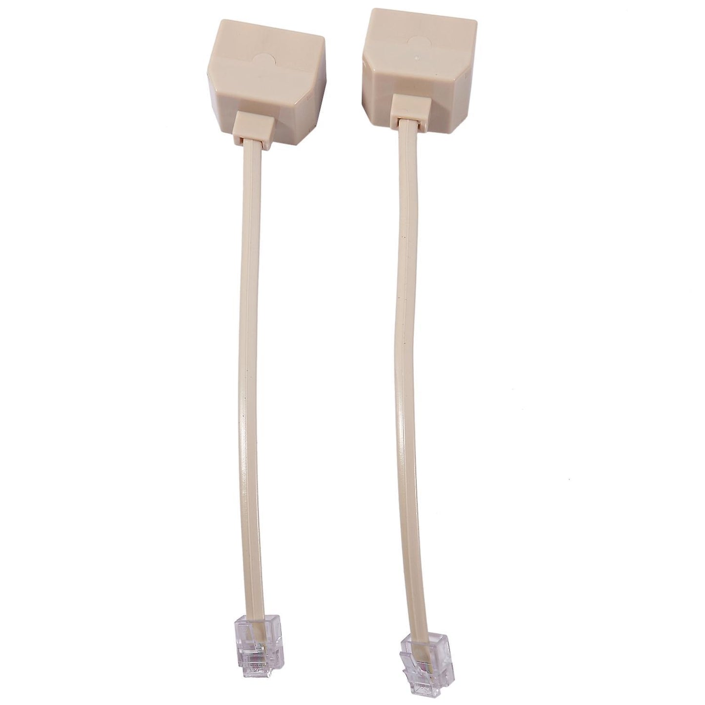 2 X 6p4c Rj11 Male to 2x Female Splitter Tele Pone Connector Adapter