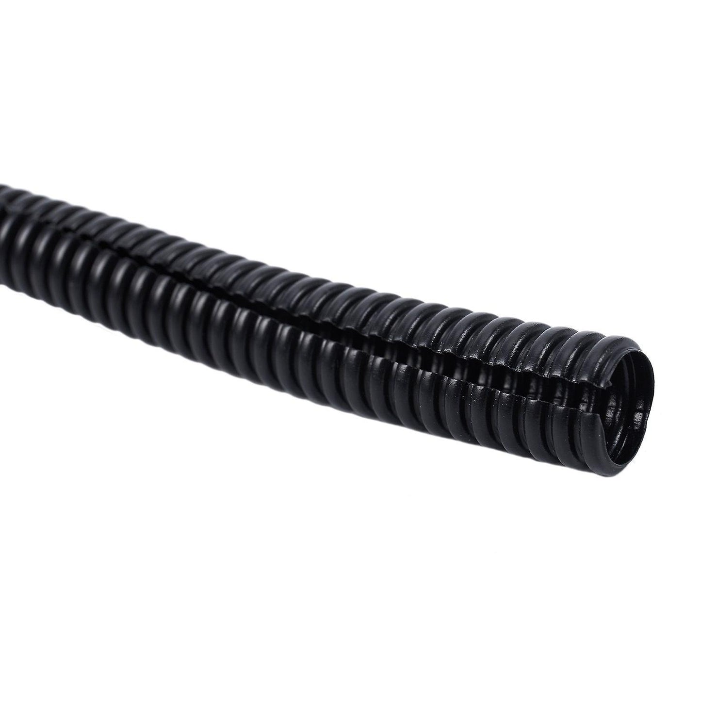 20 Ft  Split Wire Loom Conduit Polyethylene Tubing Black 10mminnerdiameter