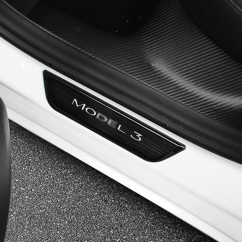 For Tesla Model 3 Auto Accessories Door Sill Protector Black