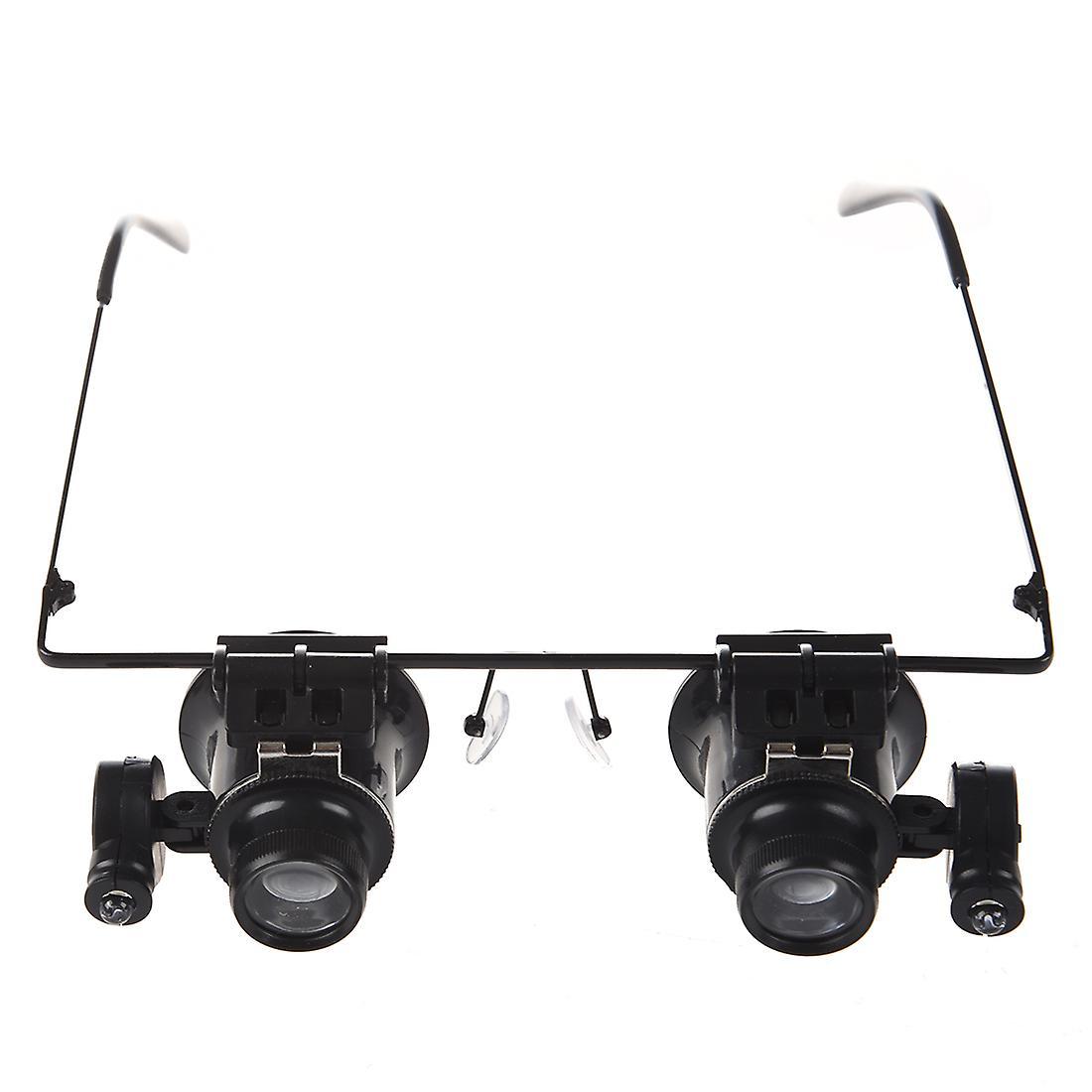 Watch Repair Magnifier Loupe 20x Glasses with Led Light