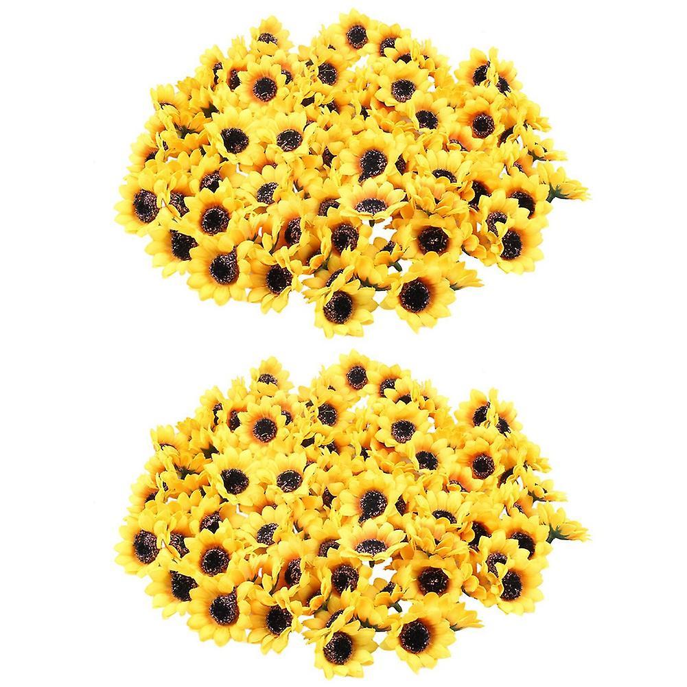 Approx 200pcs Artificial Gerbera Daisy Flowers Heads for Diy Wedding