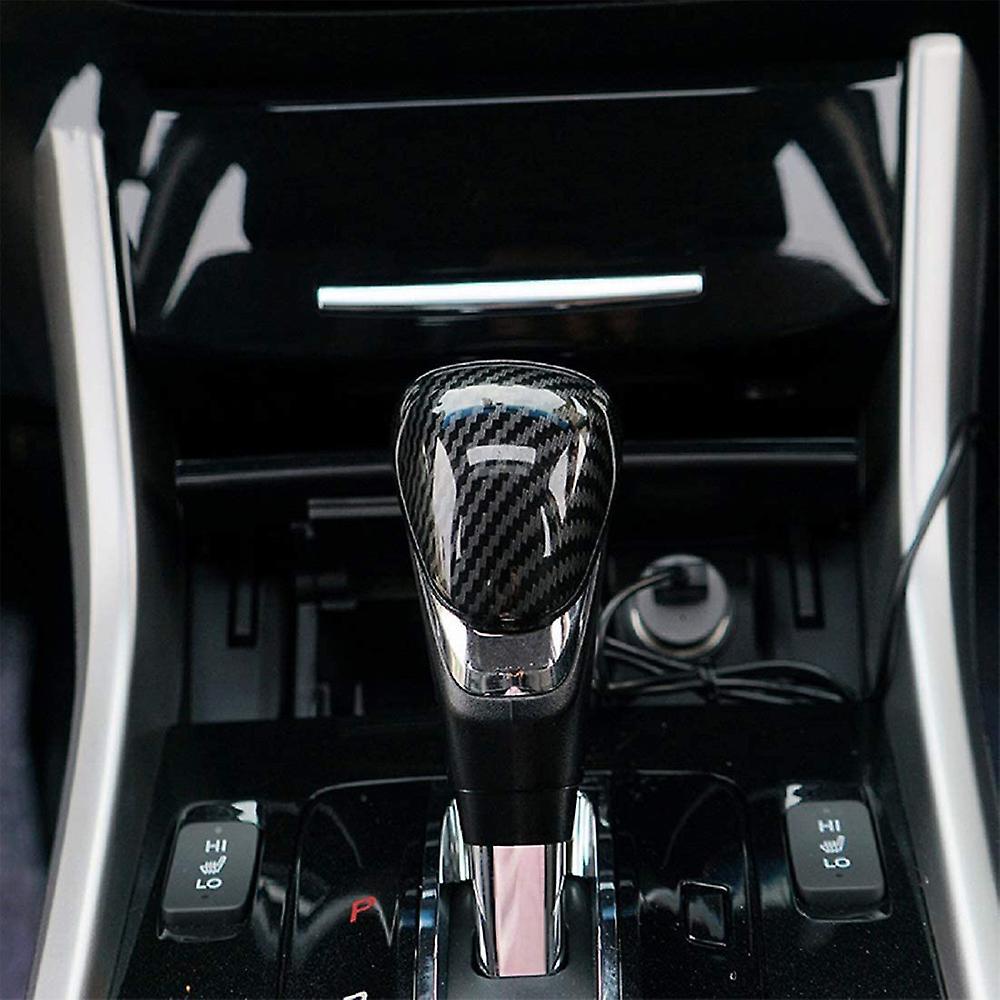 Carbon Fiber Car Gear Shift Knob Cover Fit for Honda Accord 2013-2017