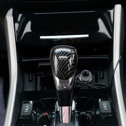 Carbon Fiber Car Gear Shift Knob Cover Fit for Honda Accord 2013-2017