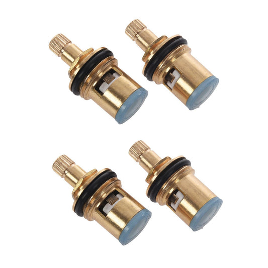 2 Pcs 1/2 Inch 20 Teeth Ceramic Disc Turn Valve Replacement Hot Cold