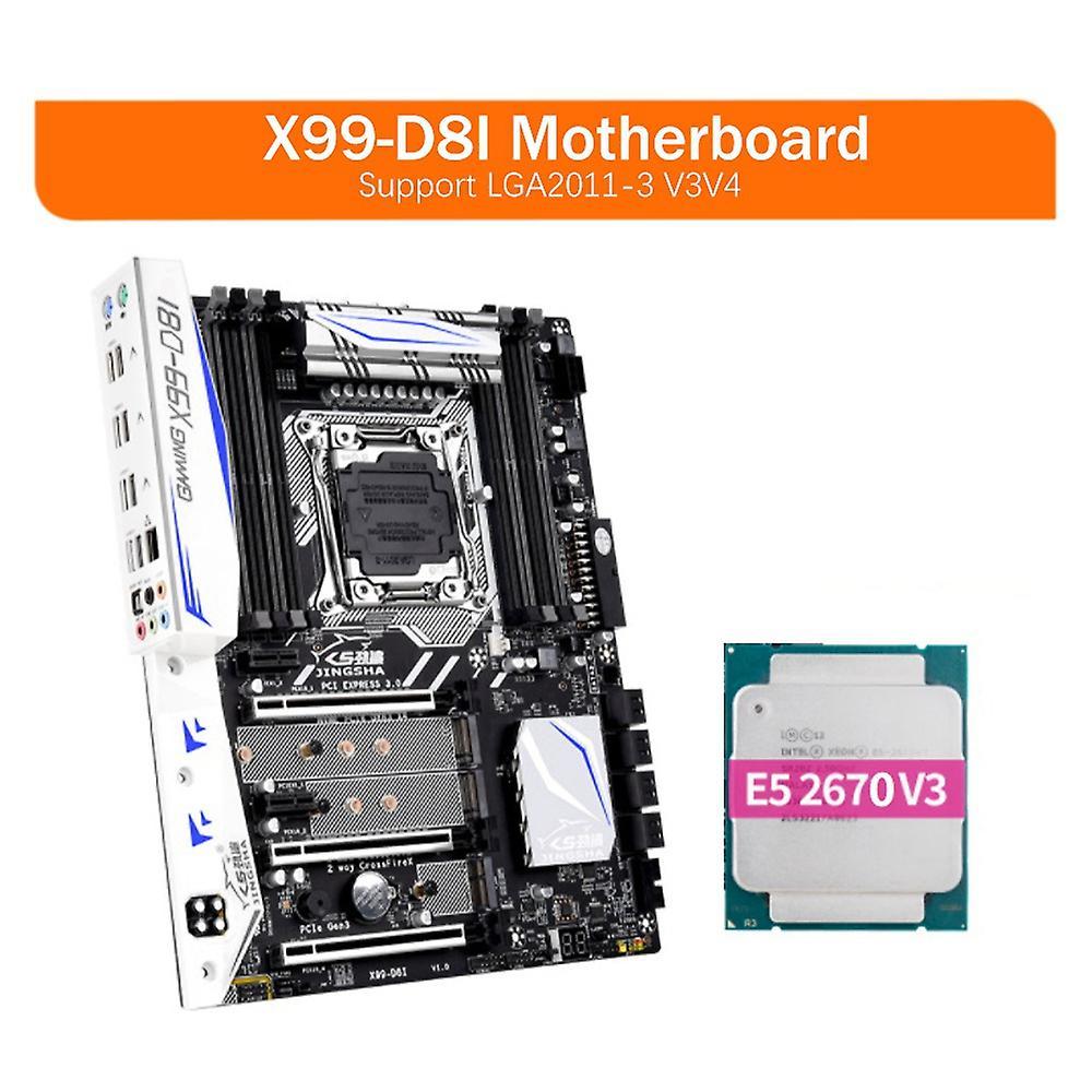 Jingsha X99-d8i Motherboard Lga2011-3 with E5 2760 V3 Cpu