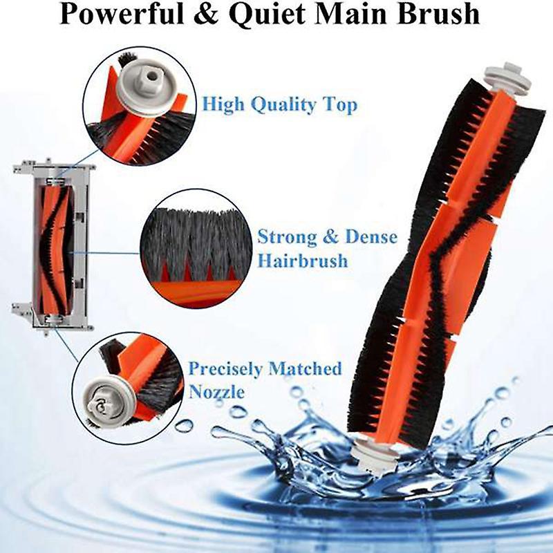 5pc Parts for Xiaomi Mijia 1c Robot Side Roller Hepa Filter Brush Mop