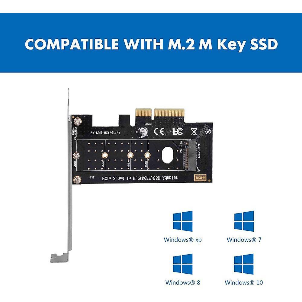 Adapter,m Key M.2 Nvme Ssd to Pci-e 3.0 X4 for 2230 2242 2260 2280