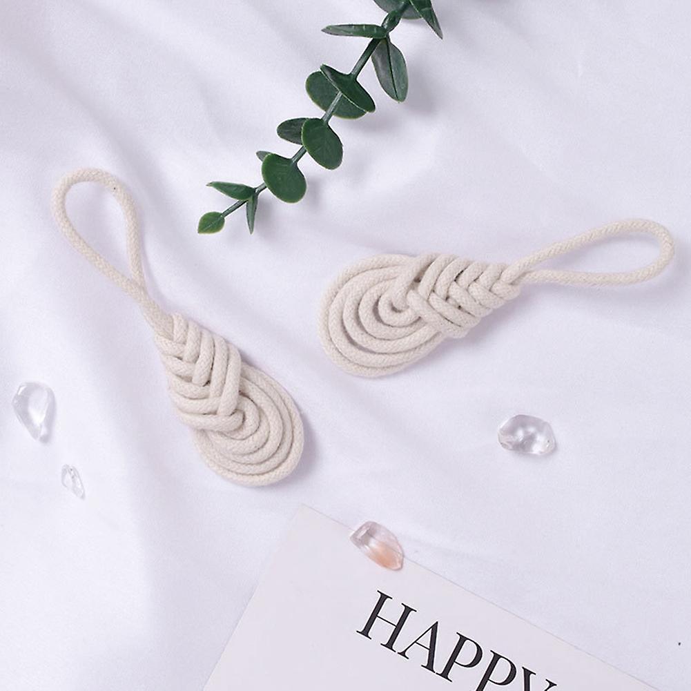 Cotton Rope Napkin Ring Set Of 4,pastoral Napkin Holders without Bead