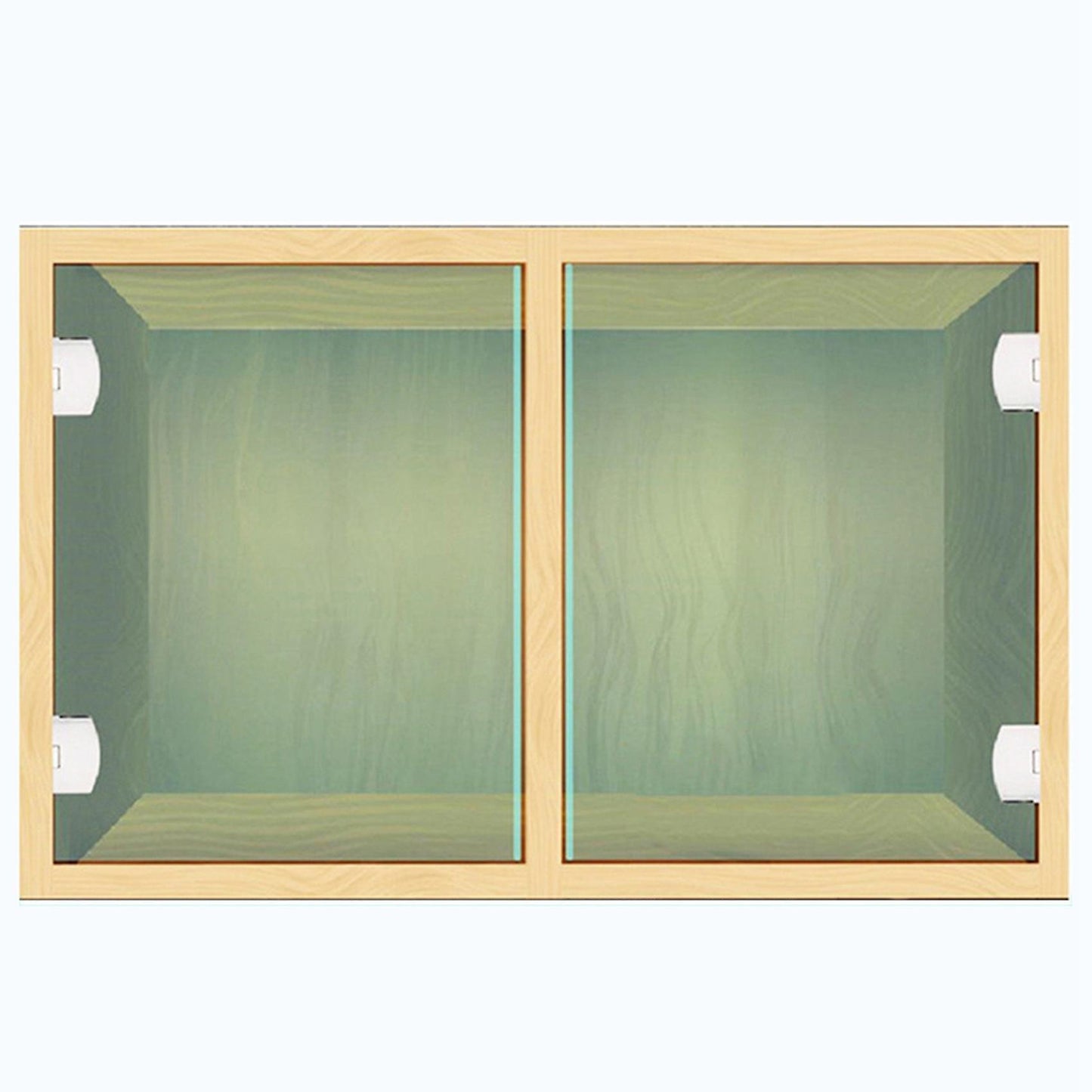 2pcs Glass Cabinet Door Hinge Wine Cabinet Clip Display Cabinet