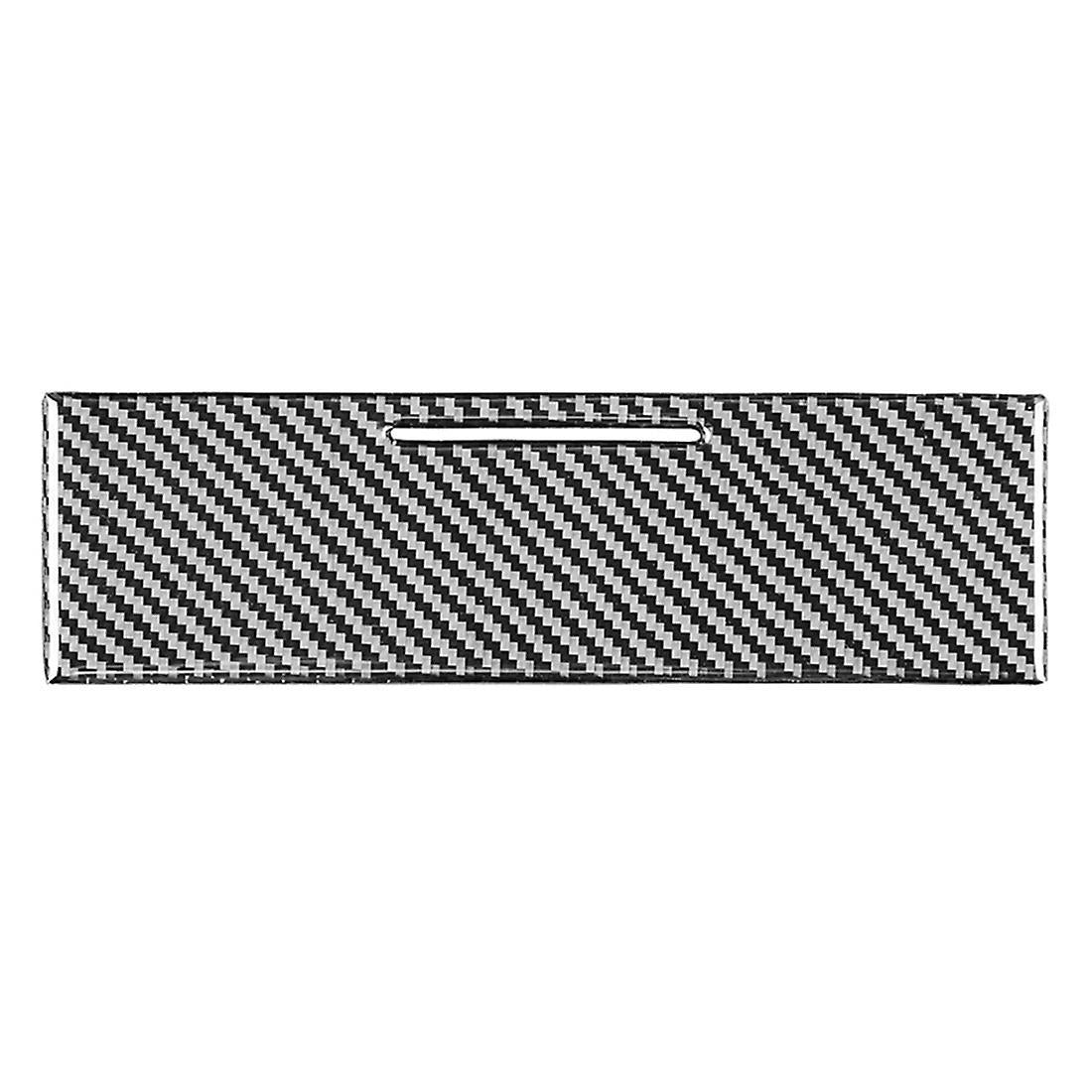 Carbon Fiber Center Control Panel Ashtray Box Cover Trim Sticker