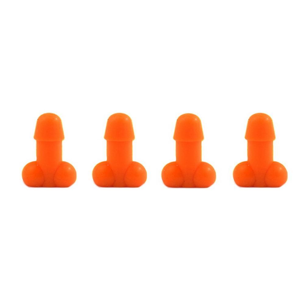 Spoof Air Core Tire Valve Cap Cover Car Bicycle Orange Accessories