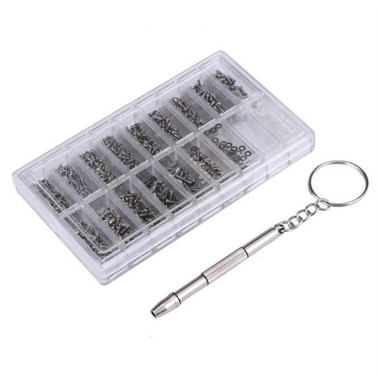 Sunglasses Glasses Repair Tool, Stainless Steel Screws and Nose Pads