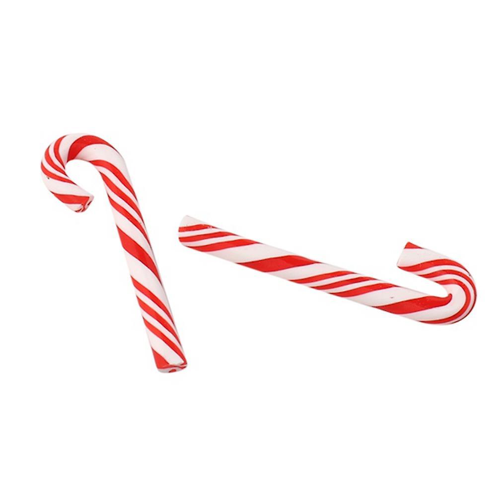 100pcs Red and White Handmade Christmas Candy Cane Home Decor Cane