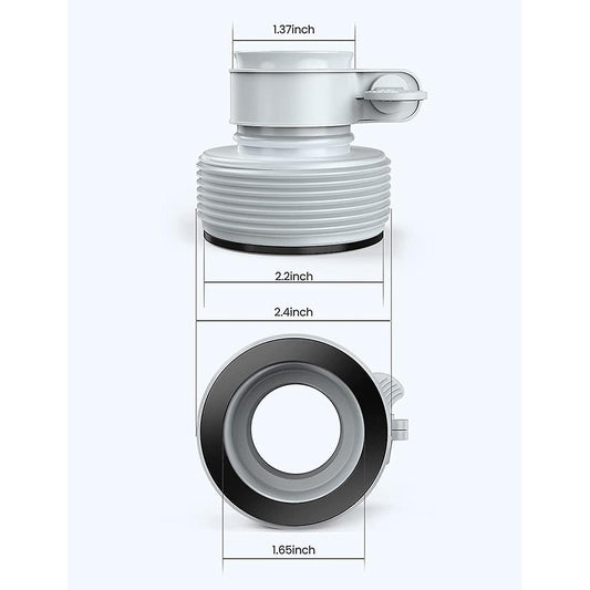 2 Pcs 1.25 Inch to 1.5 Inch Type B Hose Adapters Hose Conversion