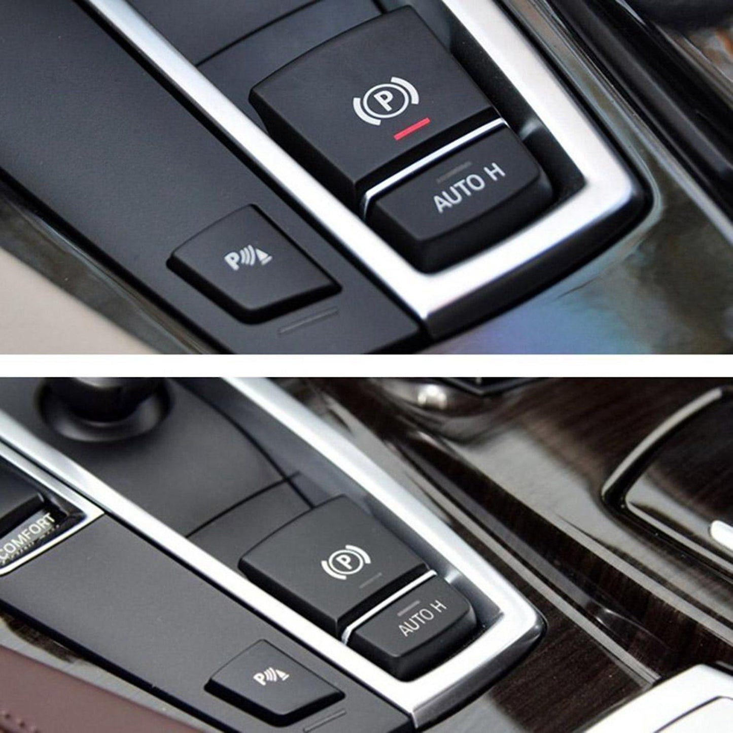 2x Parking Brake P Button Switch Cover for Bmw 5 6 X3 X4 F10 F11 F06