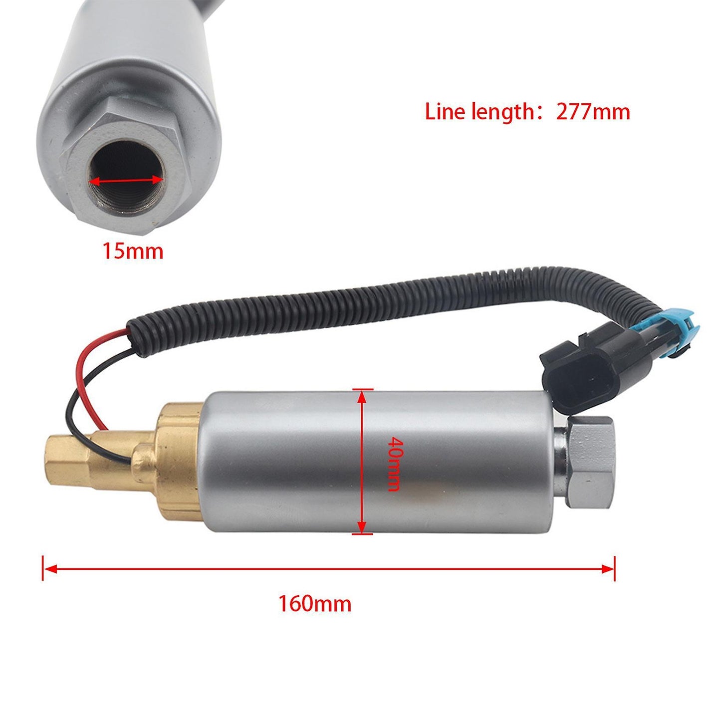 Electric Fuel Pump for Mercury Mercruiser Boat 4.3 5.0 5.7 V6 V8 Carb