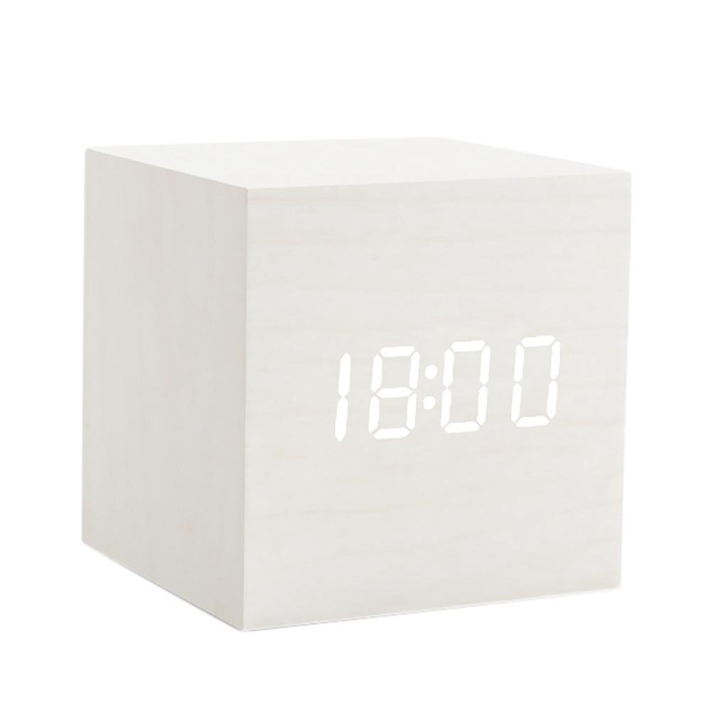 Led Alarm Clocks Usb/aaa Powered Clocks Table Clock White