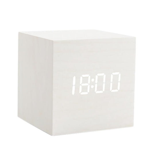 Led Alarm Clocks Usb/aaa Powered Clocks Table Clock White