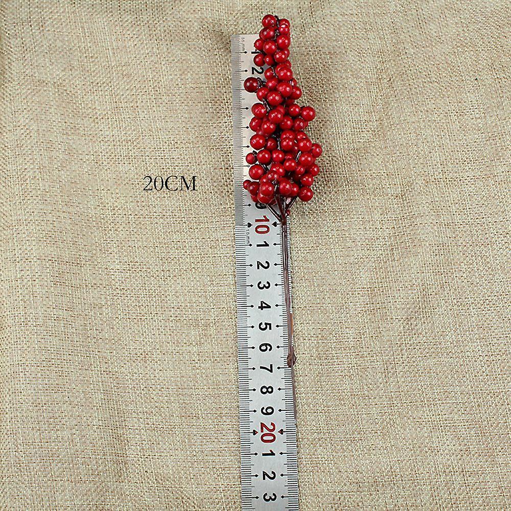 Red Artificial Berry Stems 8 Inch Red for Berry Floral Home Decor