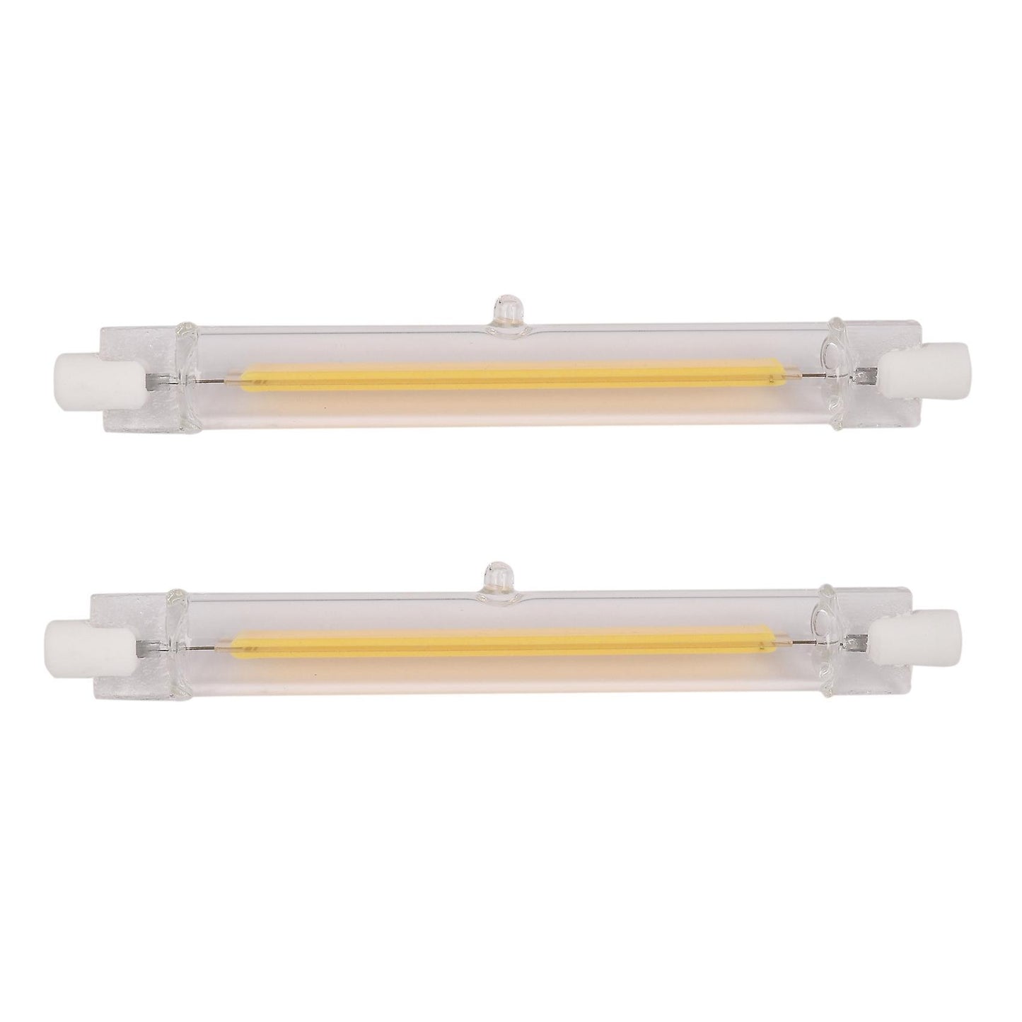 2x Dimmable R7s Led Cob 10w 118mm Led Light-warm White Light 220v