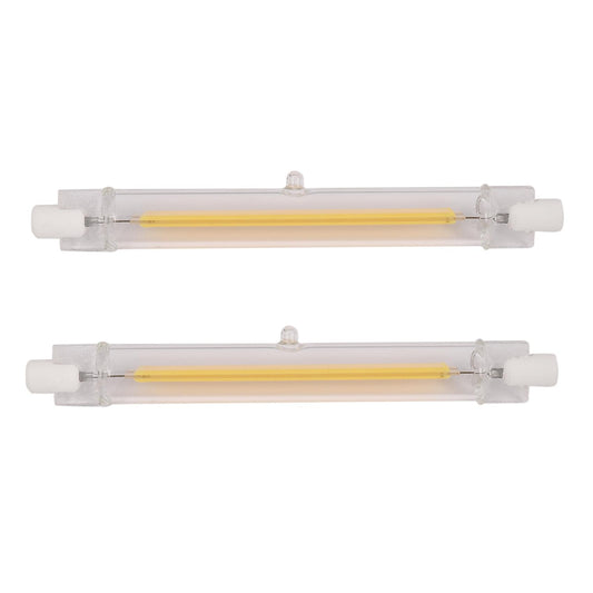 2x Dimmable R7s Led Cob 10w 118mm Led Light-warm White Light 220v
