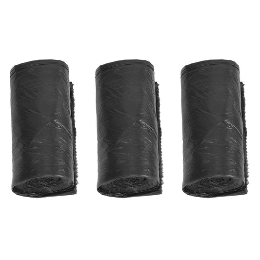 3 Rolls 50 X 46 Cm Garbage Bags Single Color Thick Plastic Bag Black