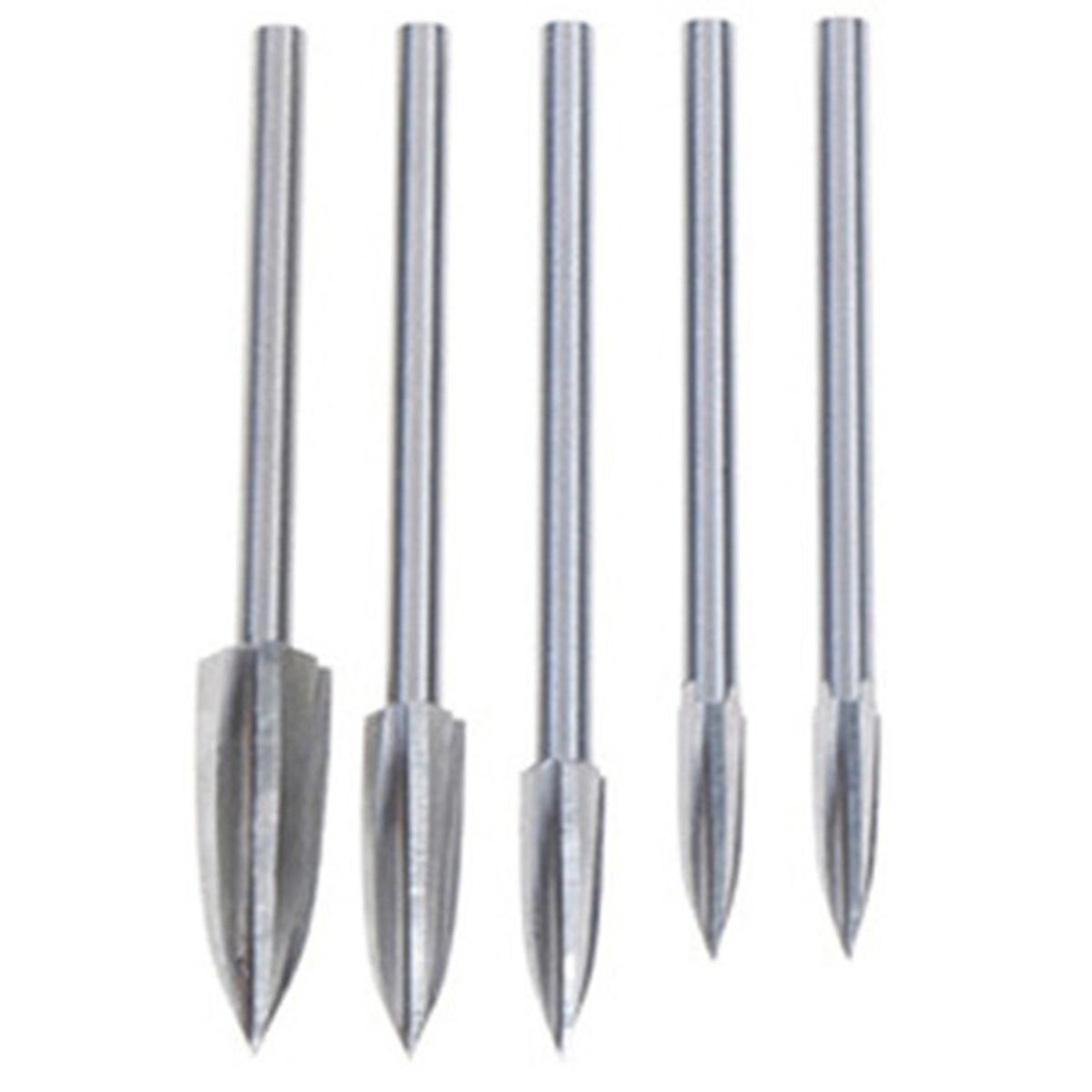 5pcs Woodcarving High-speed Steel Engraving Drill Bit Set