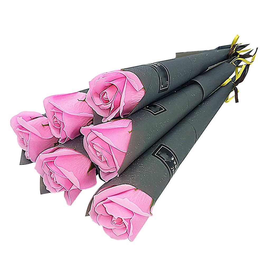 10pcs Single Rose Simulation Korean Rose Soap Flower 2