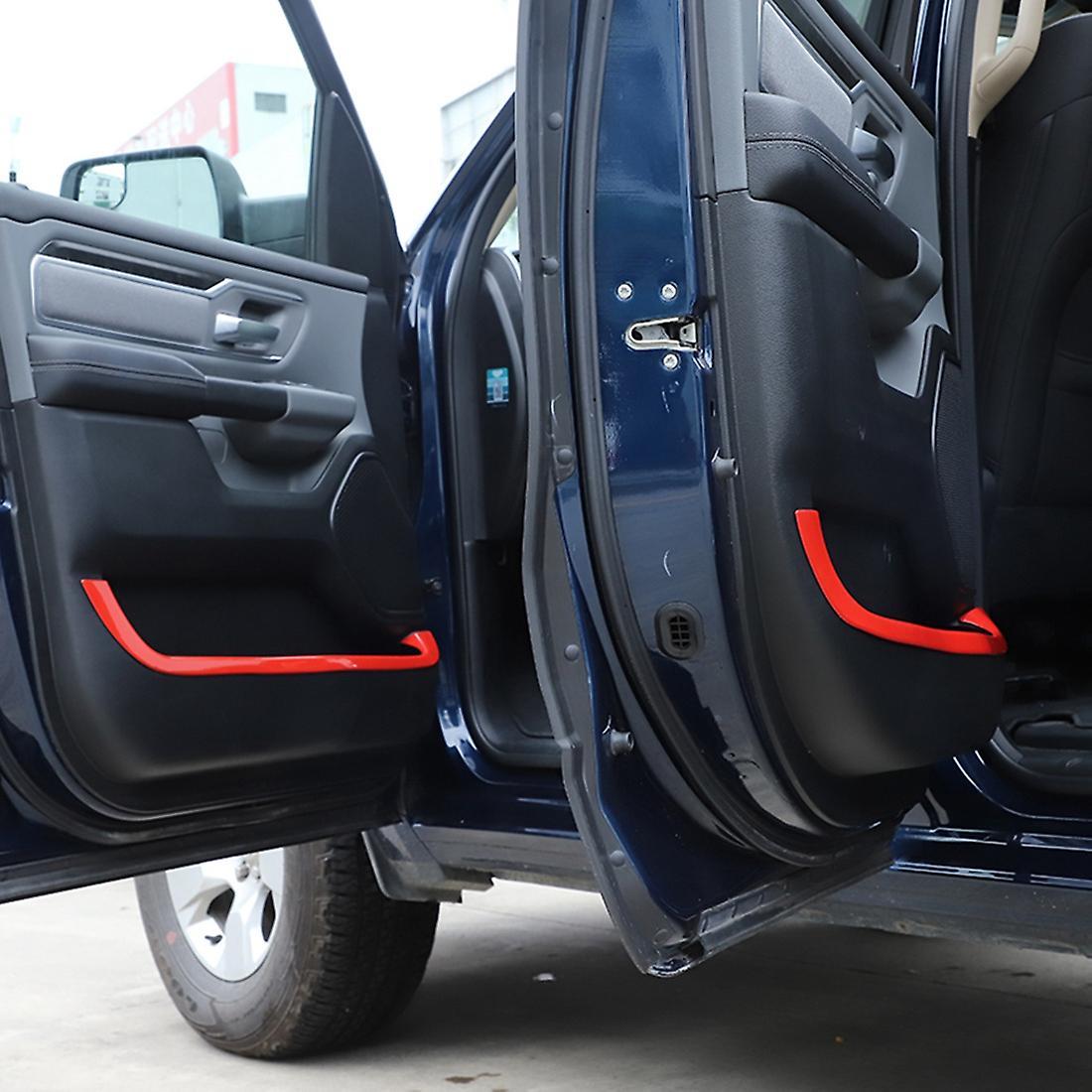For Dodge Ram 2018-2022 Door Storage Box Groove Trim,abs Red