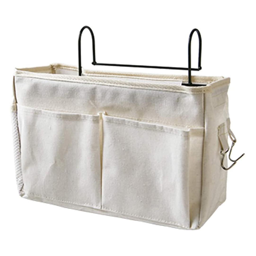 Bedside Hanging Pocket Bedside Storage Caddy Organizer Holder,grey