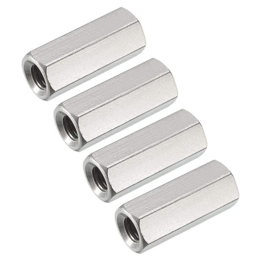 4pcs M6 X 1 Pitch 25 Mm Long 304 Stainless Steel Metric Hexagon Stud