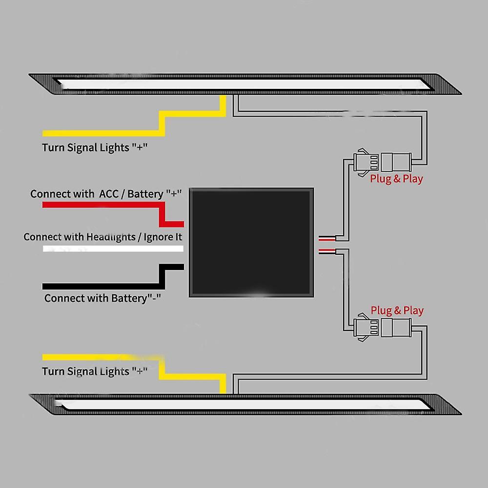 Front Hood Daytime Running Light Drl for Toyota Rav4 2019-2021