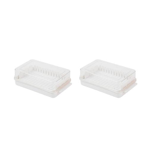 Butter Cutting Storage Box Butter Dish Cutter with Lid 2