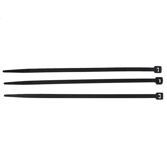 300pcs Black Nylon Cable Zip Ties Self Locking 2.5 X 100mm