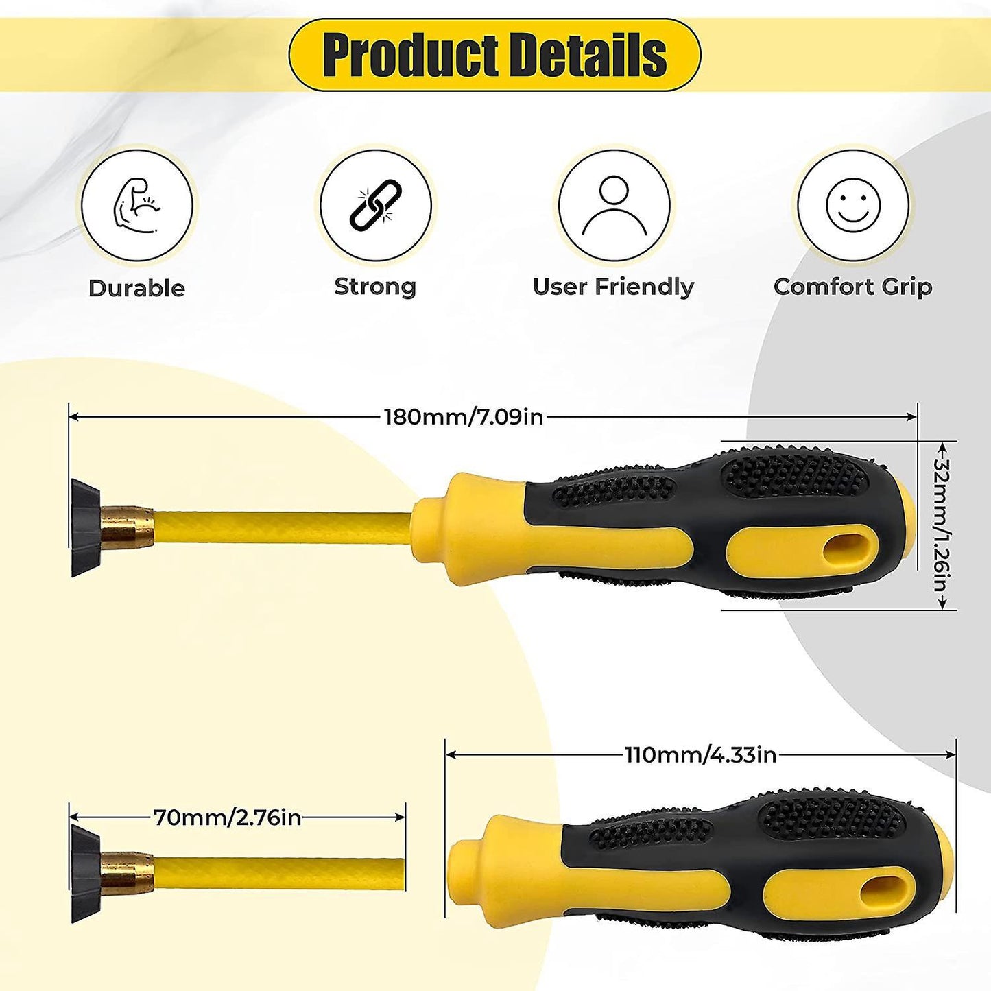 Grout Removal Tool 4 In 1 (carbide Alloy Head), Caulking Removal Tool