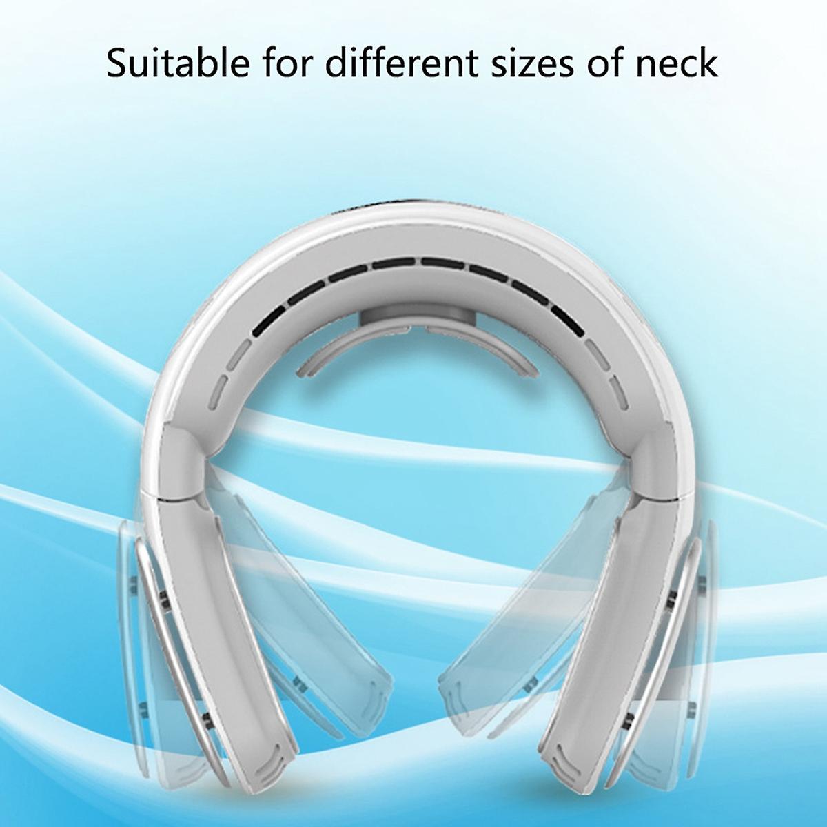 Outdoor Wearable Foldable Bladeless Neck Cooling Fan 5000mah Battery