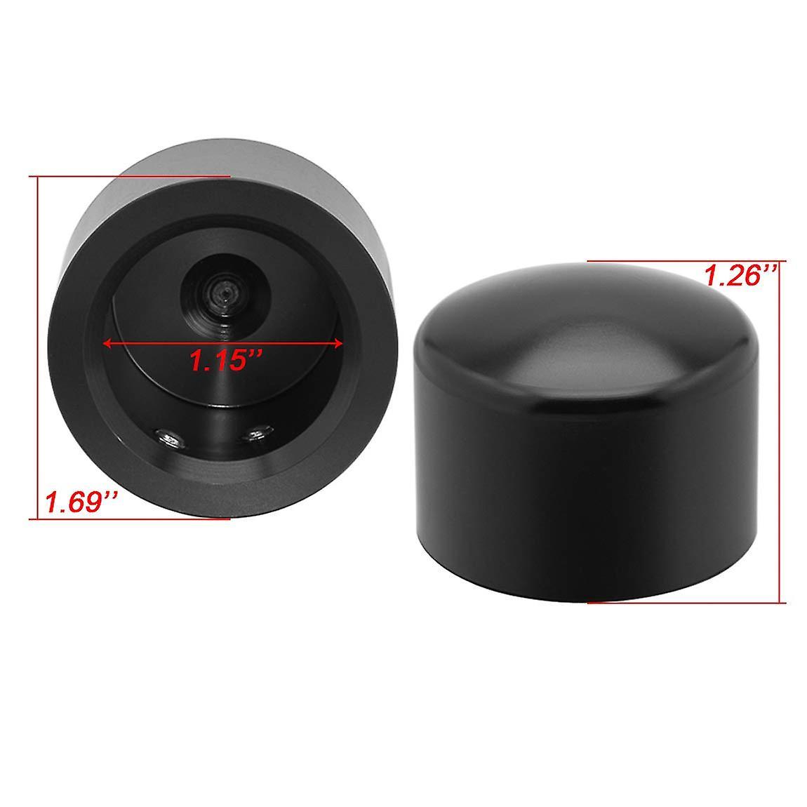 Black Front Axle Nut Cover Cap