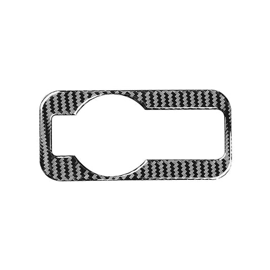 Carbon Fiber Car Headlight Switch Frame Cover Trim Stickers