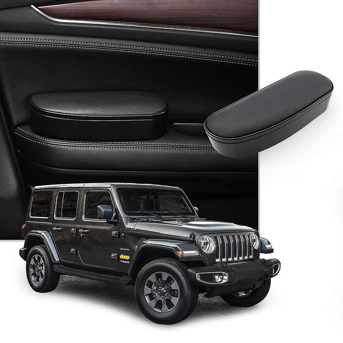 Car Door Elbow Rest Side Door Arm Rest Storage Case for Jeep Wrangler