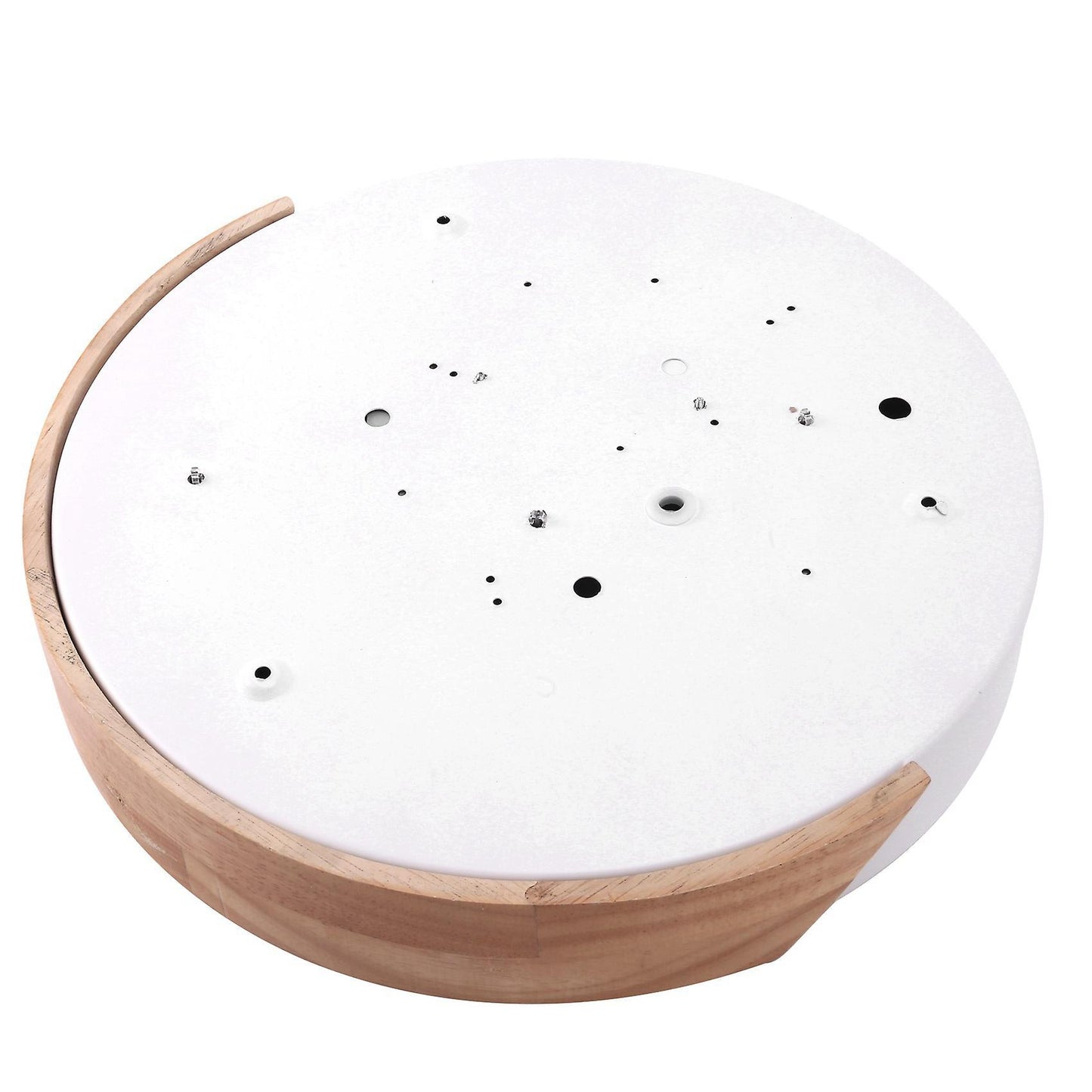 2x Wood Adjustable Led Ceiling Lamp Round Bedroom Dumb White 30cm