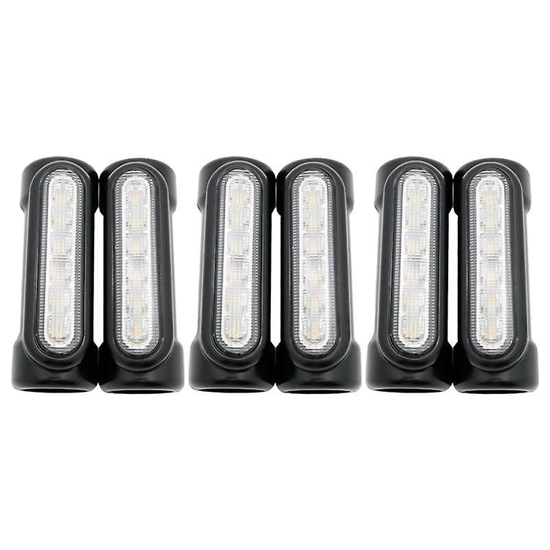 3x Motorcycle Led Driving Light/turn Signal Light for Harley(black)