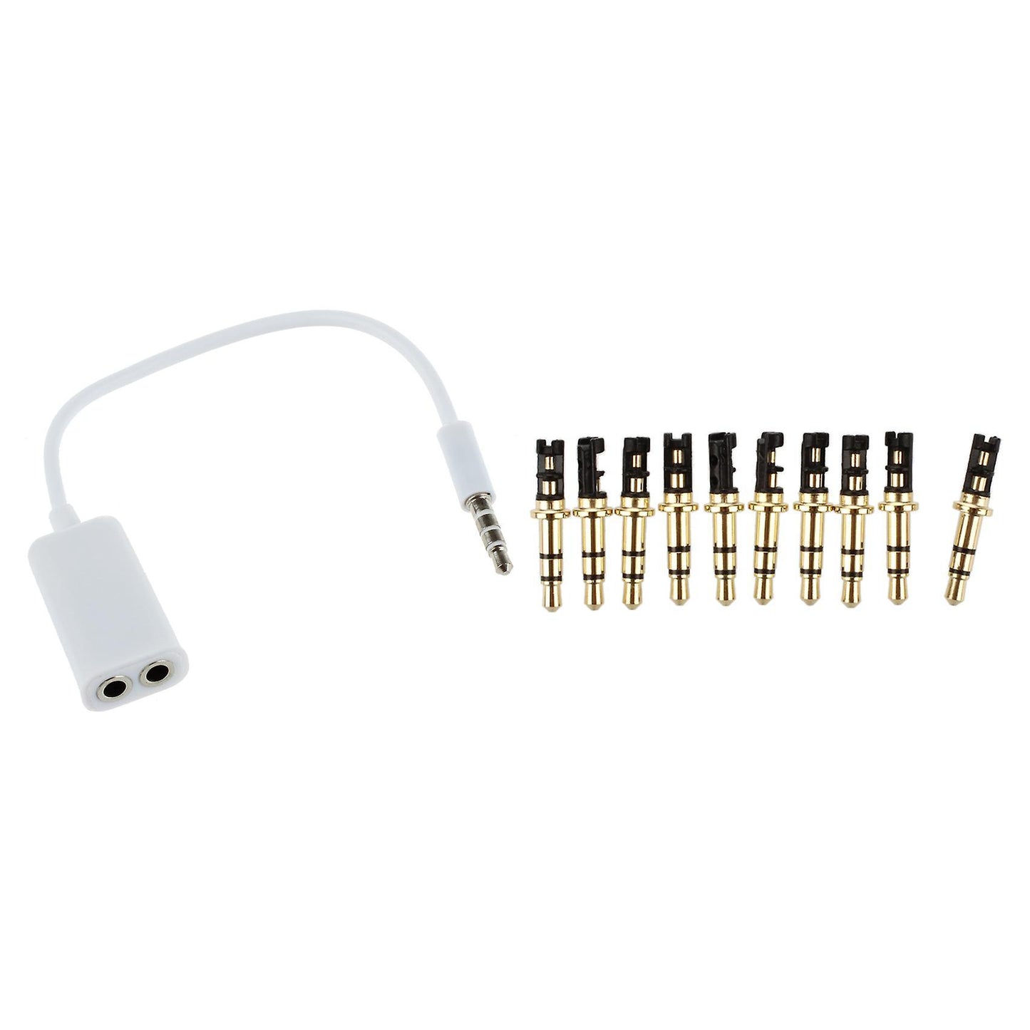 Dual 3.5mm Jack Stereo Headphone Adapter for Apple Ipad
